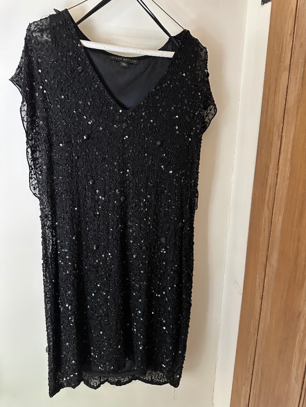 Size 12 Black sequin cocktail dress
